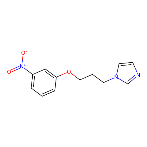1-[3-(3-nitrophenoxy)propyl]-1H-imidazole hydrochloride structure