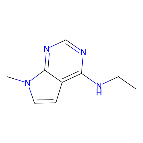 N-ethyl-7-methylpyrrolo[2,3-d]pyrimidin-4-amine structure