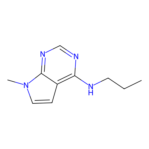 7-methyl-N-propylpyrrolo[2,3-d]pyrimidin-4-amine structure