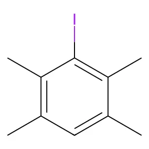1-Iodo-2,3,5,6-tetramethylbenzene structure