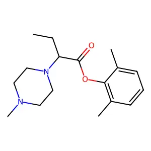 2,6-Dimethylphenyl 2-(4-Methyl-1-piperazinyl)butanoate structure