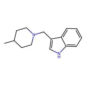 Indole, 3-((4-methylpiperidino)methyl)- structure