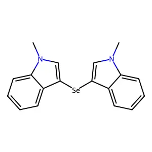 Indole, 3,3'-selenobis*1-methyl- structure