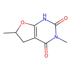 3,6-Dimethyl-5,6-dihydrofuro[2,3-d]pyrimidine-2,4(1h,3h)-dione structure