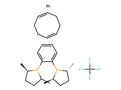 (R,R)-Et-Duphos-Rh(I) Tetrafluoroborate structure