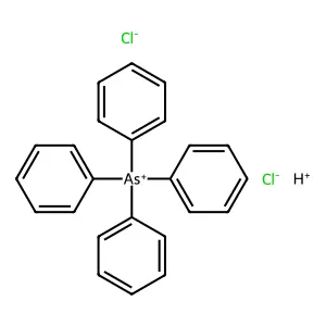 四苯基砷鎓(二氯化氢) structure