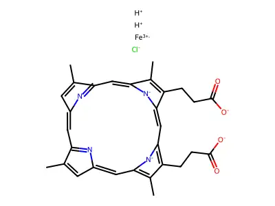 Deuteroferriheme structure