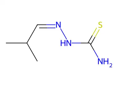 (2-Methylpropylideneamino)thiourea structure