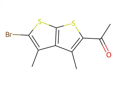 1-(5-Bromo-3,4-dimethylthieno[2,3-b]thiophen-2-yl)ethanone structure