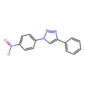 1-(4-nitrophenyl)-4-phenyl-1H-1,2,3-triazole structure