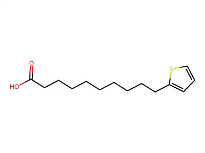2-Thiophenedecanoic acid structure