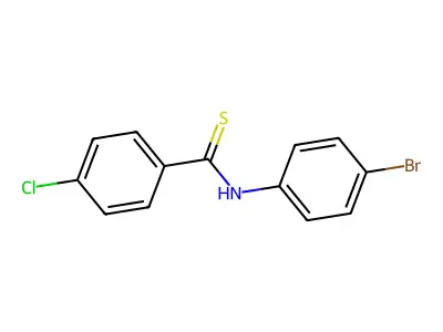 Benzenecarbothioamide, N-(4-bromophenyl)-4-chloro- structure