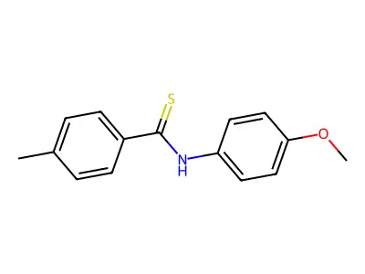 Benzenecarbothioamide, N-(4-methoxyphenyl)-4-methyl- structure