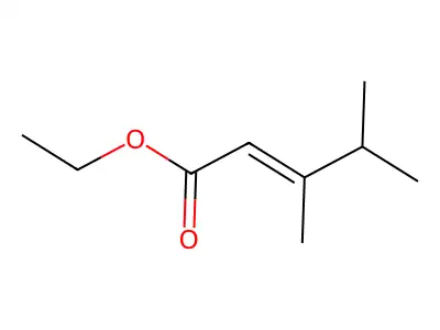 Ethyl 3,4-dimethyl-2-pentenoate structure