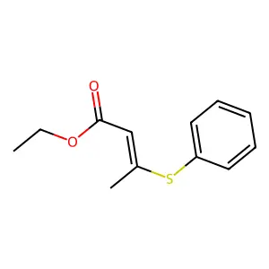 Ethyl 3-(phenylsulfanyl)but-2-enoate structure