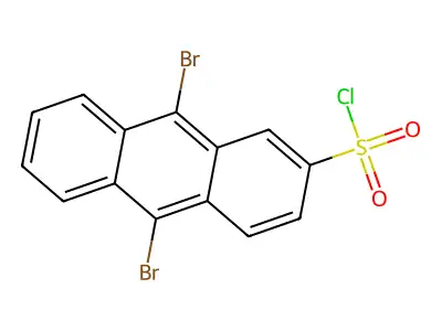 9,10-dibromoanthracene-2-sulfonyl Chloride structure
