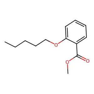 Benzoic acid, o-(pentyloxy)-, methyl ester structure