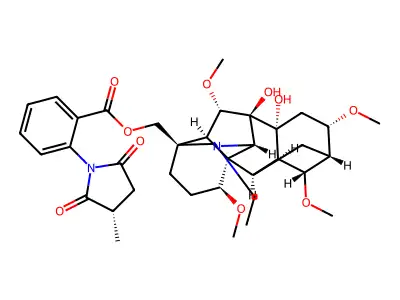 Lycaconitine, methyl- structure