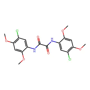 N,N'-bis(5-chloro-2,4-dimethoxyphenyl)oxamide structure