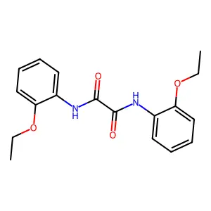 N,N'-bis(2-ethoxyphenyl)ethanediamide structure