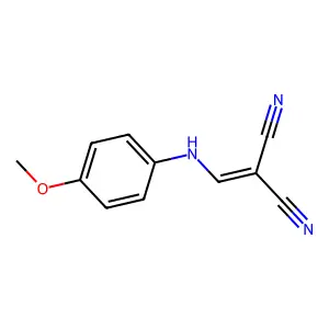 2-[(4-Methoxyphenylamino)methylene]malononitrile structure