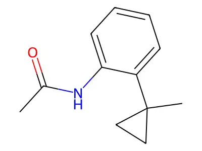N-(2-(1-Methylcyclopropyl)phenyl)acetamide structure