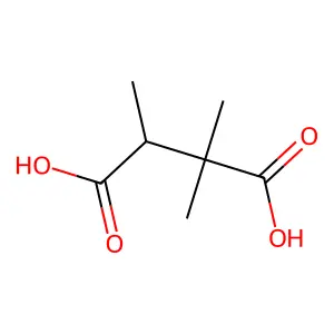 Butanedioic acid, trimethyl- structure