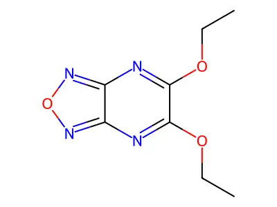 5,6-Diethoxy-[1,2,5]oxadiazolo[3,4-b]pyrazine structure
