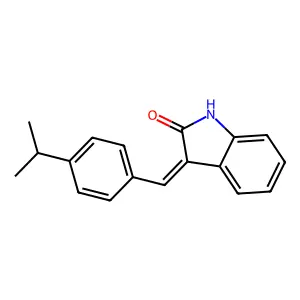 (E)-3-(4-Isopropylbenzylidene)indolin-2-one structure