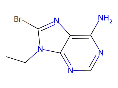 8-Bromo-9-ethyladenine structure