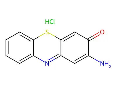 2-amino-3H-phenothiazin-3-one structure