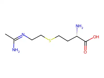 2-氨基-4-[2-(1-氨基亚乙基氨基)乙硫基]丁酸 structure