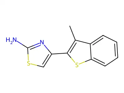 4-(3-Methyl-1-benzothiophen-2-yl)-1,3-thiazol-2-amine structure