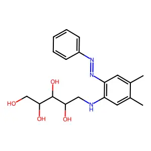 1-Deoxy-1-(4,5-dimethyl-2-(phenylazo)phenylamino)-D-ribitol structure