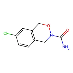 1H-2,3-Benzoxazine, 3,4-dihydro-3-carbamoyl-7-chloro- structure