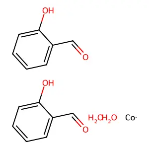 Cobalt(II) salicylaldehyde dihydrate structure