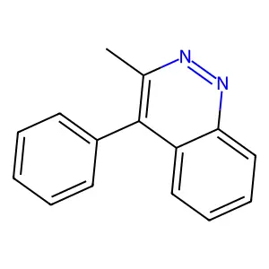 3-Methyl-4-phenylcinnoline structure