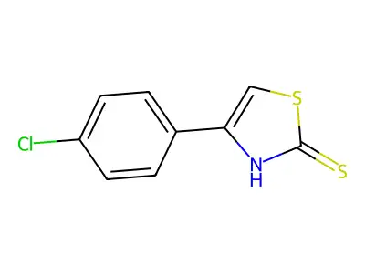 4-(4-Chlorophenyl)-1,3-thiazole-2-thiol structure