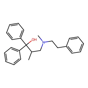 Benzhydrol, alpha-(1-methyl-2-(methylphenethylamino)ethyl)- structure