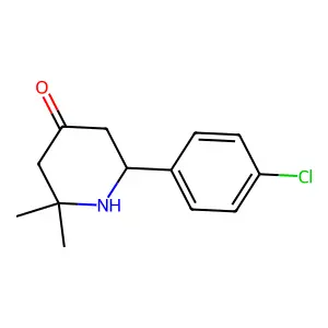 6-(4-Chlorophenyl)-2,2-dimethylpiperidin-4-one structure