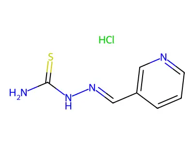 Nicotinaldehyd-thiosemicarbazonhydrochlorid structure