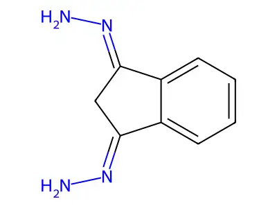 1H-Indene-1,3(2H)-dione, dihydrazone structure