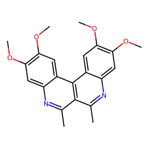 Dibenzo(c,f)(2,7)naphthyridine, 2,3,10,11-tetramethoxy-6,7-dimethyl- structure