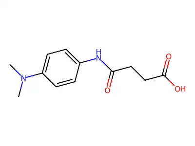 4-[4-(Dimethylamino)anilino]-4-oxobutanoic acid structure