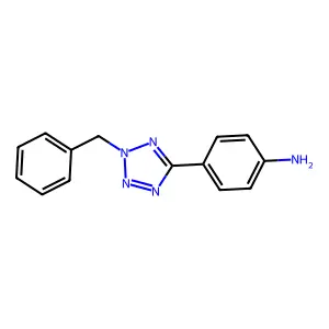 4-(2-Benzyl-2H-tetrazol-5-yl)-phenylamine structure