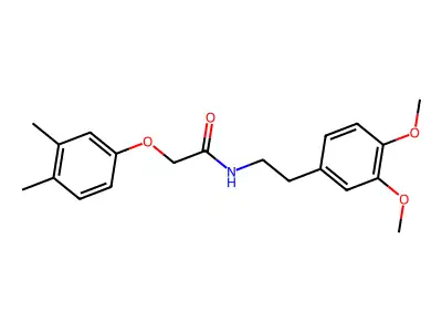 N-(2-(3,4-Dimethoxyphenyl)ethyl)-2-(3,4-dimethylphenoxy)ethanamide structure