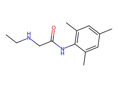 Acetamide, 2-(ethylamino)-N-(2,4,6-trimethylphenyl)- structure