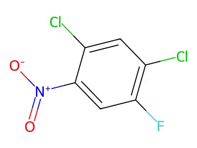 2,4-Dichloro-5-fluoronitrobenzene structure
