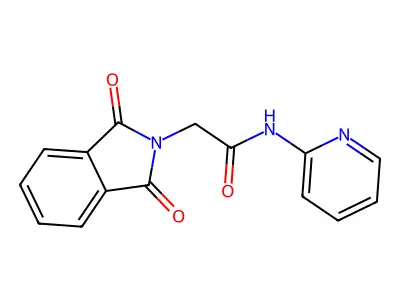 2-Phthalimido-N-(2-pyridyl)acetamide structure