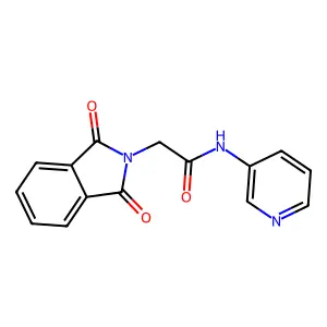2-(1,3-dioxo-1,3-dihydro-2H-isoindol-2-yl)-N-(pyridin-3-yl)acetamide structure
